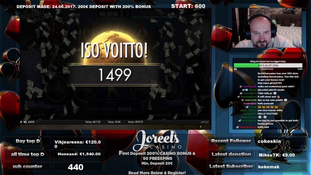 745% Match at a Casino at Spin Palace Casino