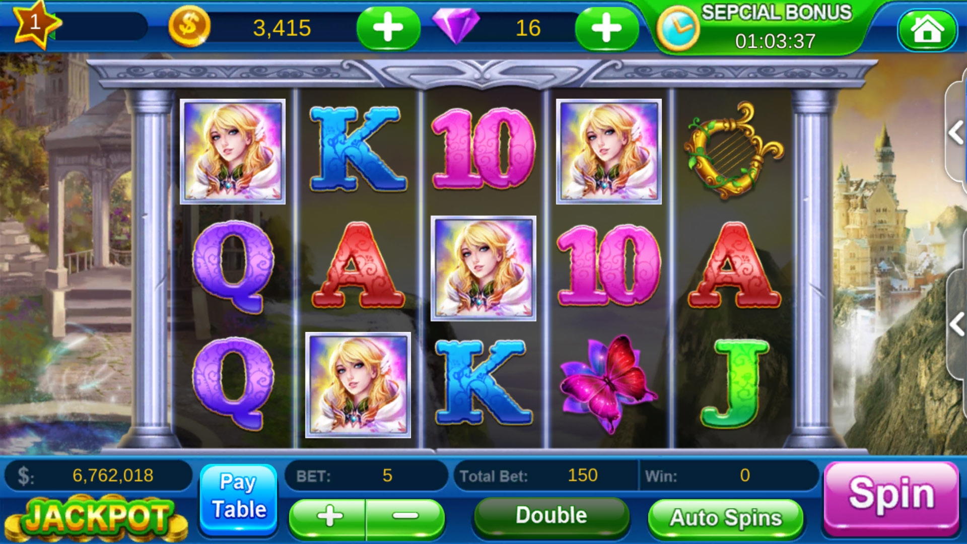 66 free spins at Betway Casino