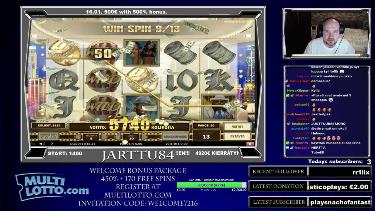 585% Match at a casino at Mrgreen Casino