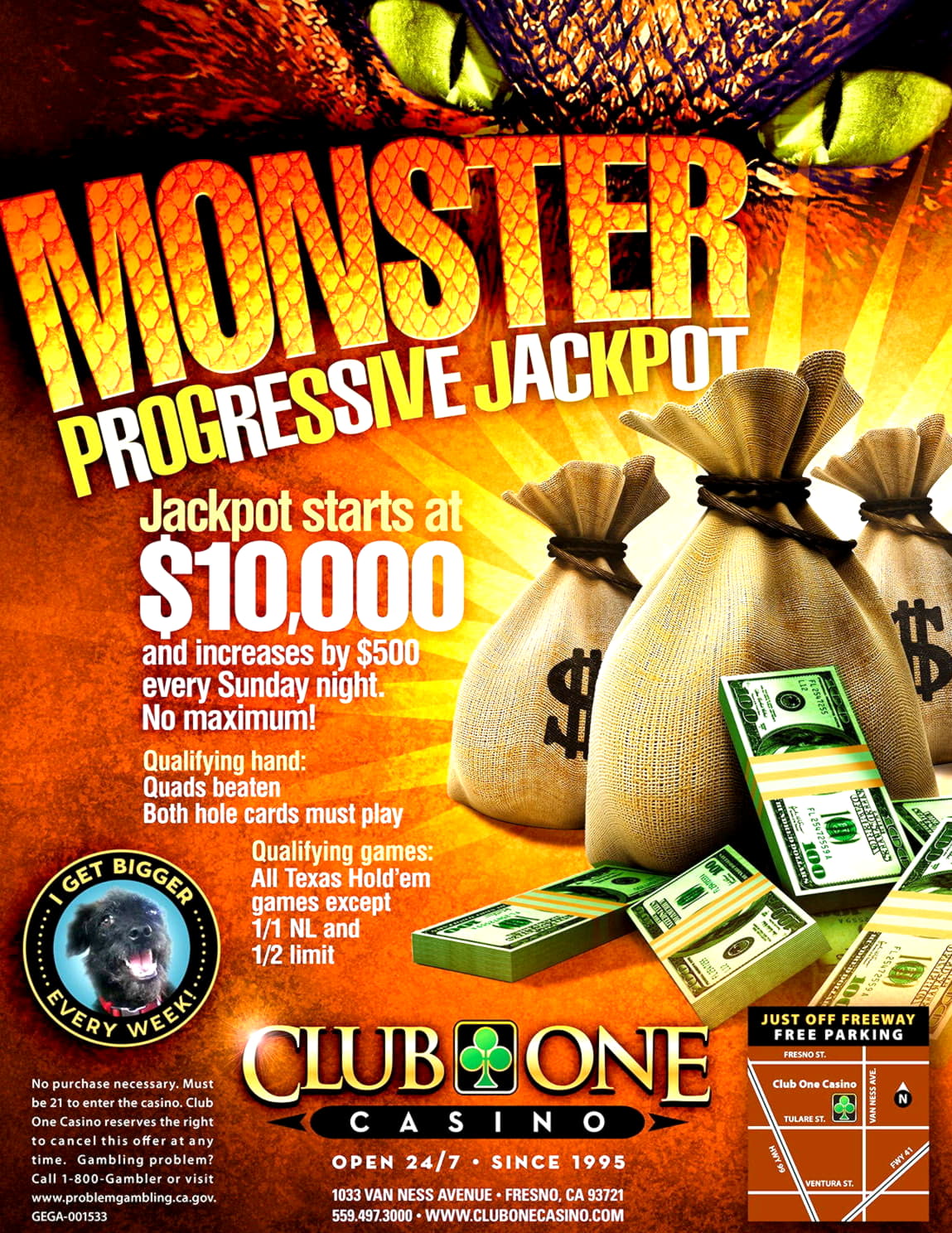 465% Match bonus at Bet At Home Casino
