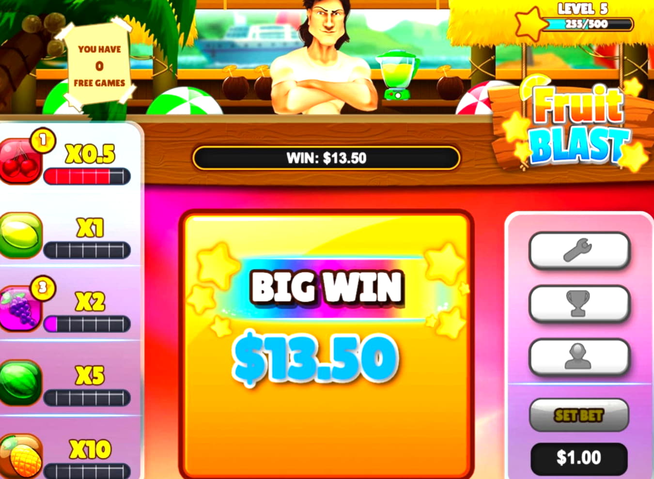 EUR 910 Daily freeroll slot tournament at Spins Royale Casino