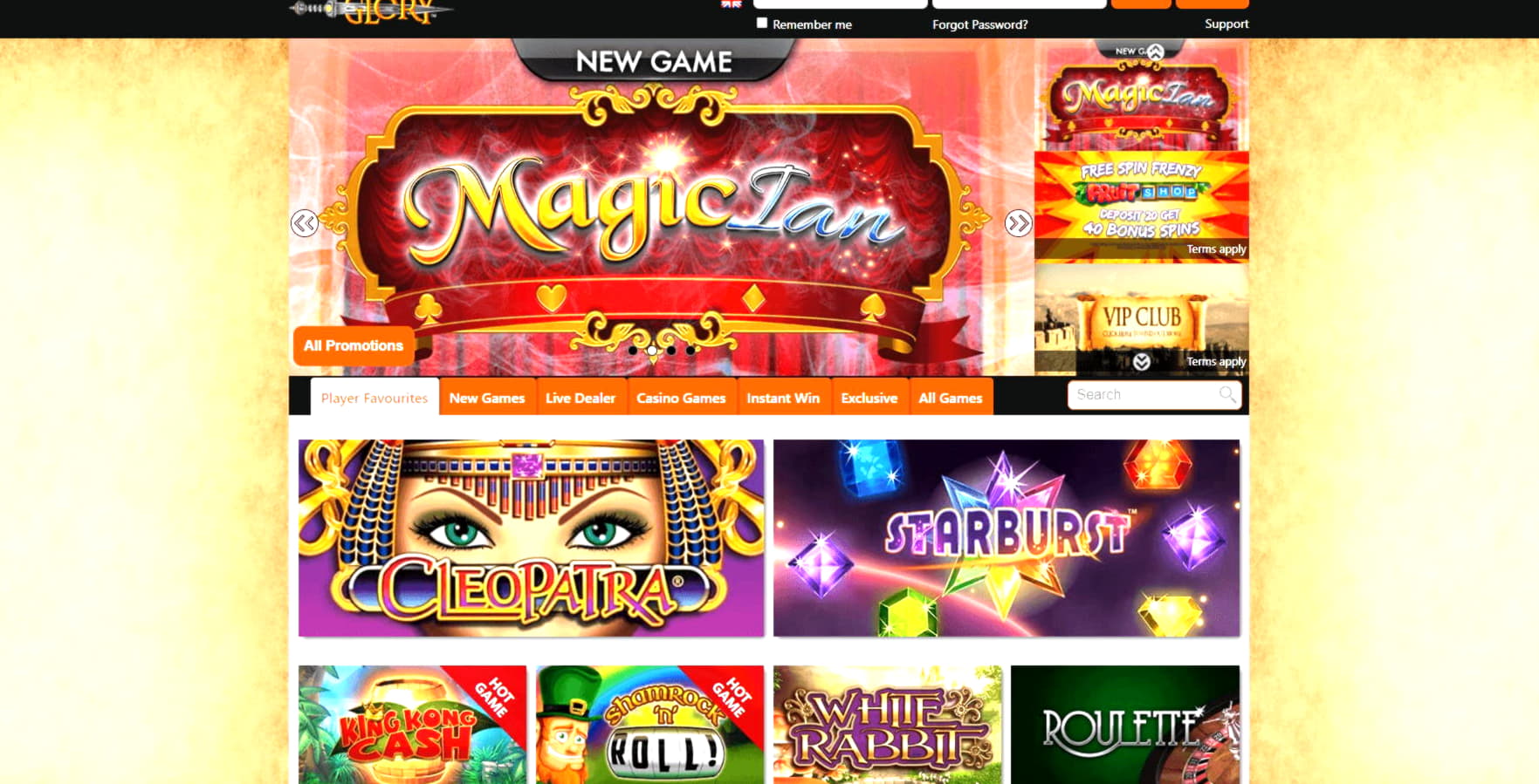 £585 Online Casino Tournament at Bet At Home Casino