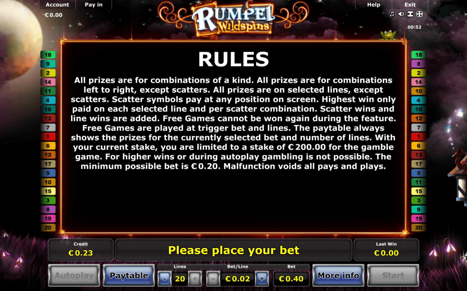 195 Loyalty Free Spins! at Party Casino