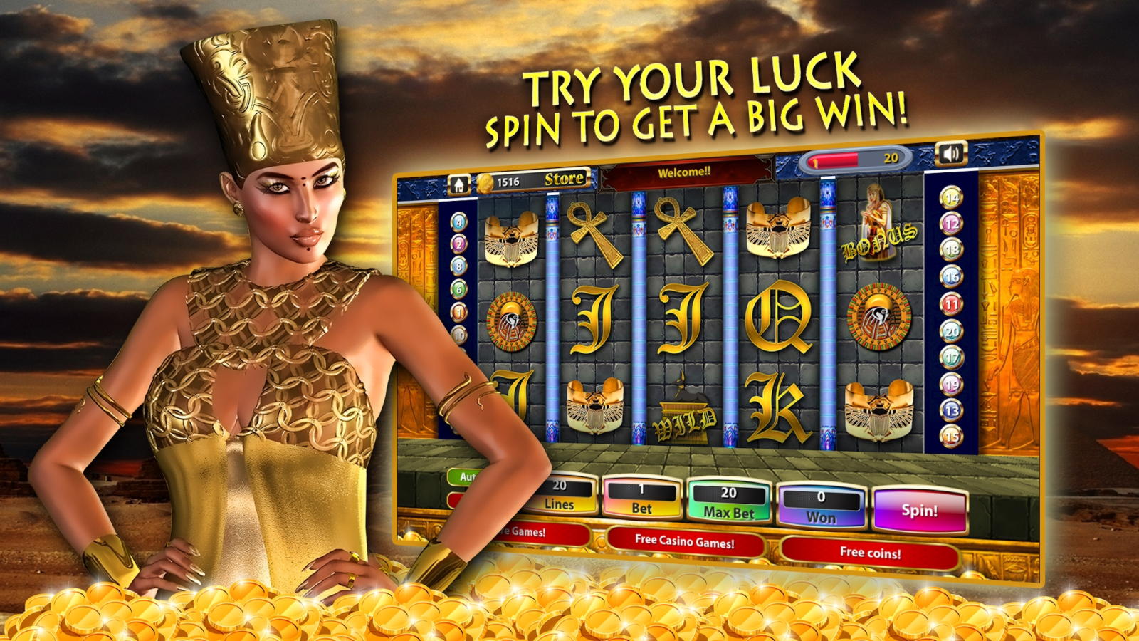 225 Free Spins no deposit casino at Magic Red Casino