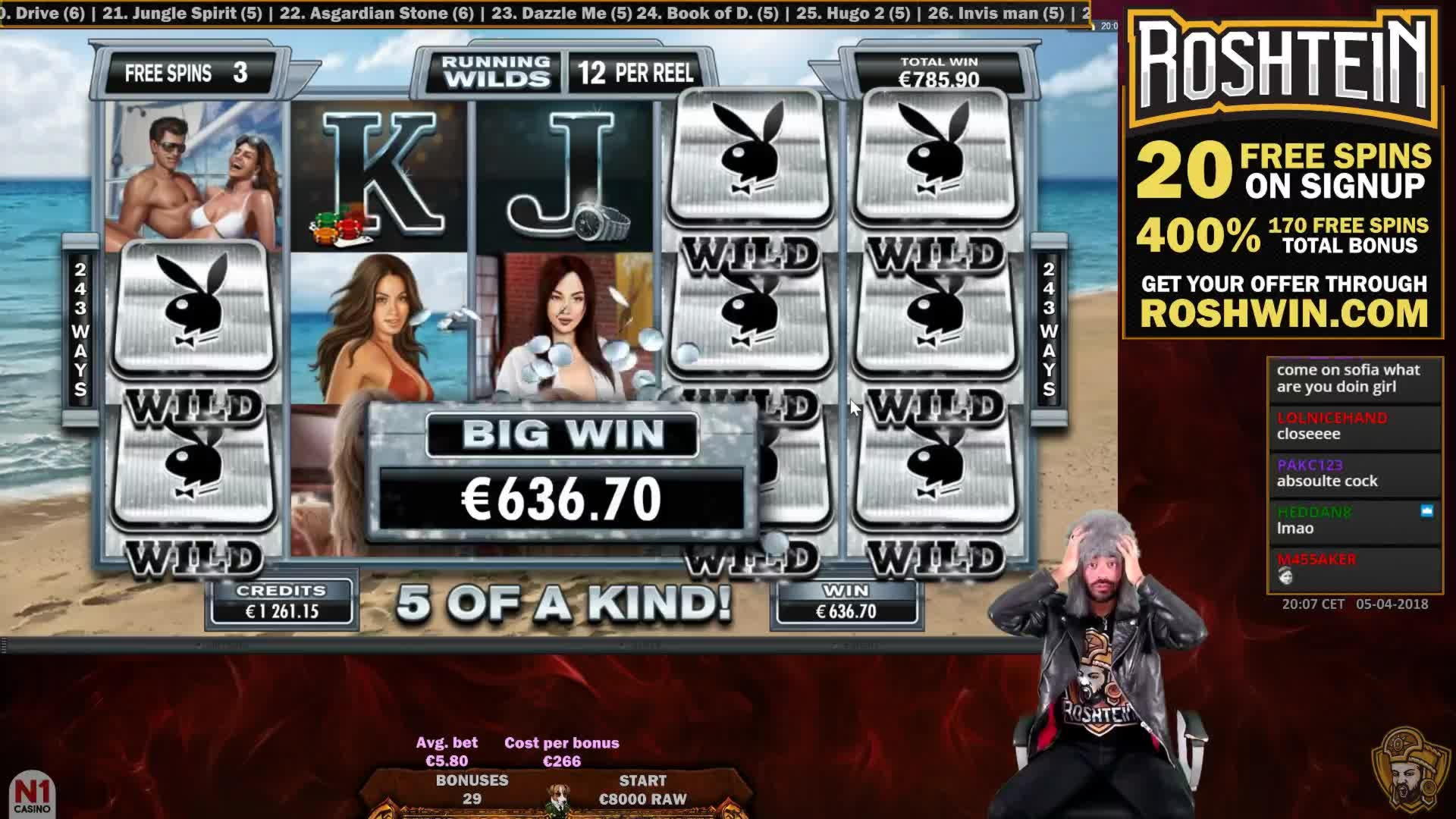 725% Match bonus casino at Party Casino