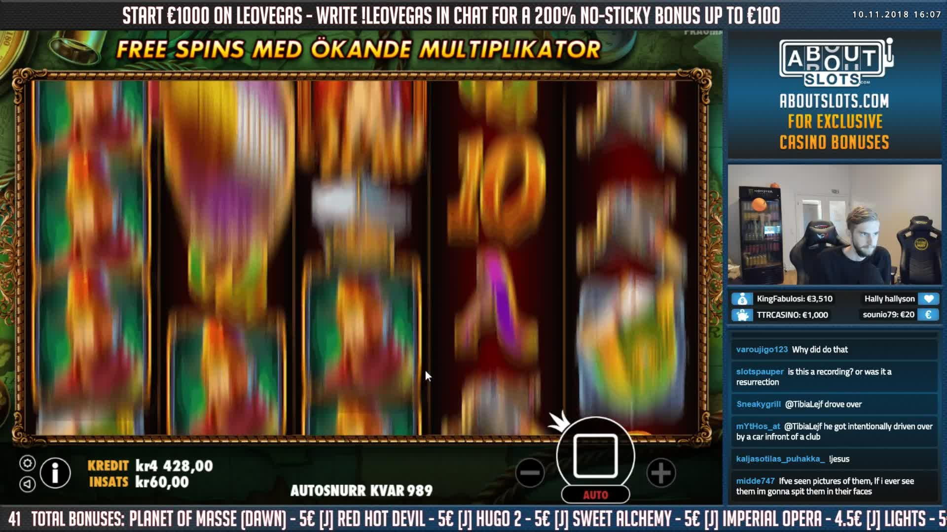 220 Free spins no deposit at Wunderino Casino