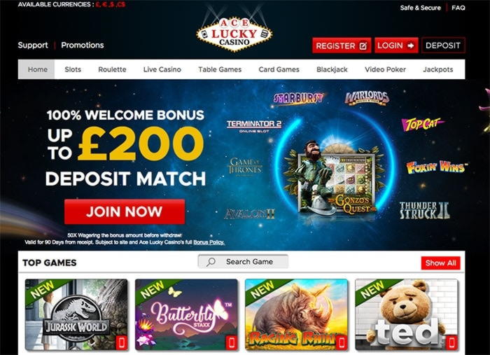 250 free spins casino at Party Casino
