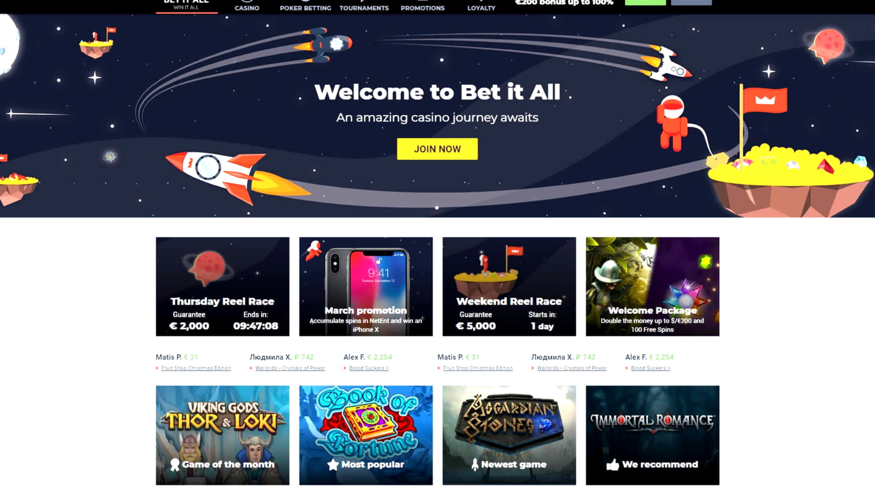 77 free spins no deposit casino at Betway Casino