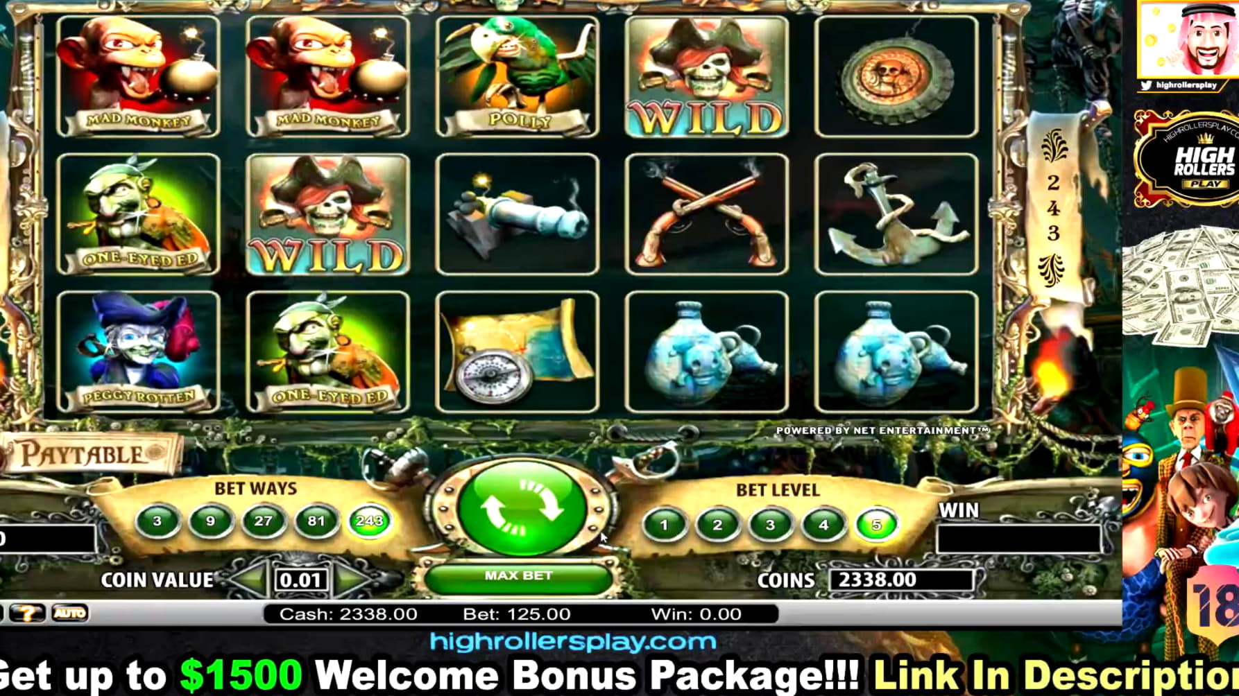 260 Free spins at Energy Casino