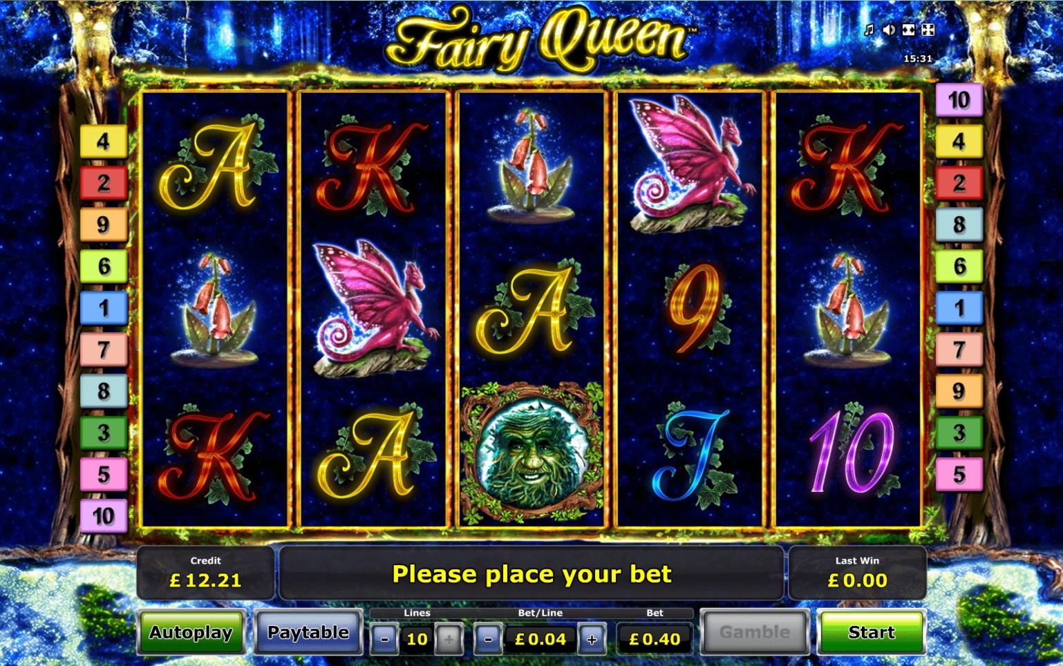 10 Free Spins right now at bWin Casino