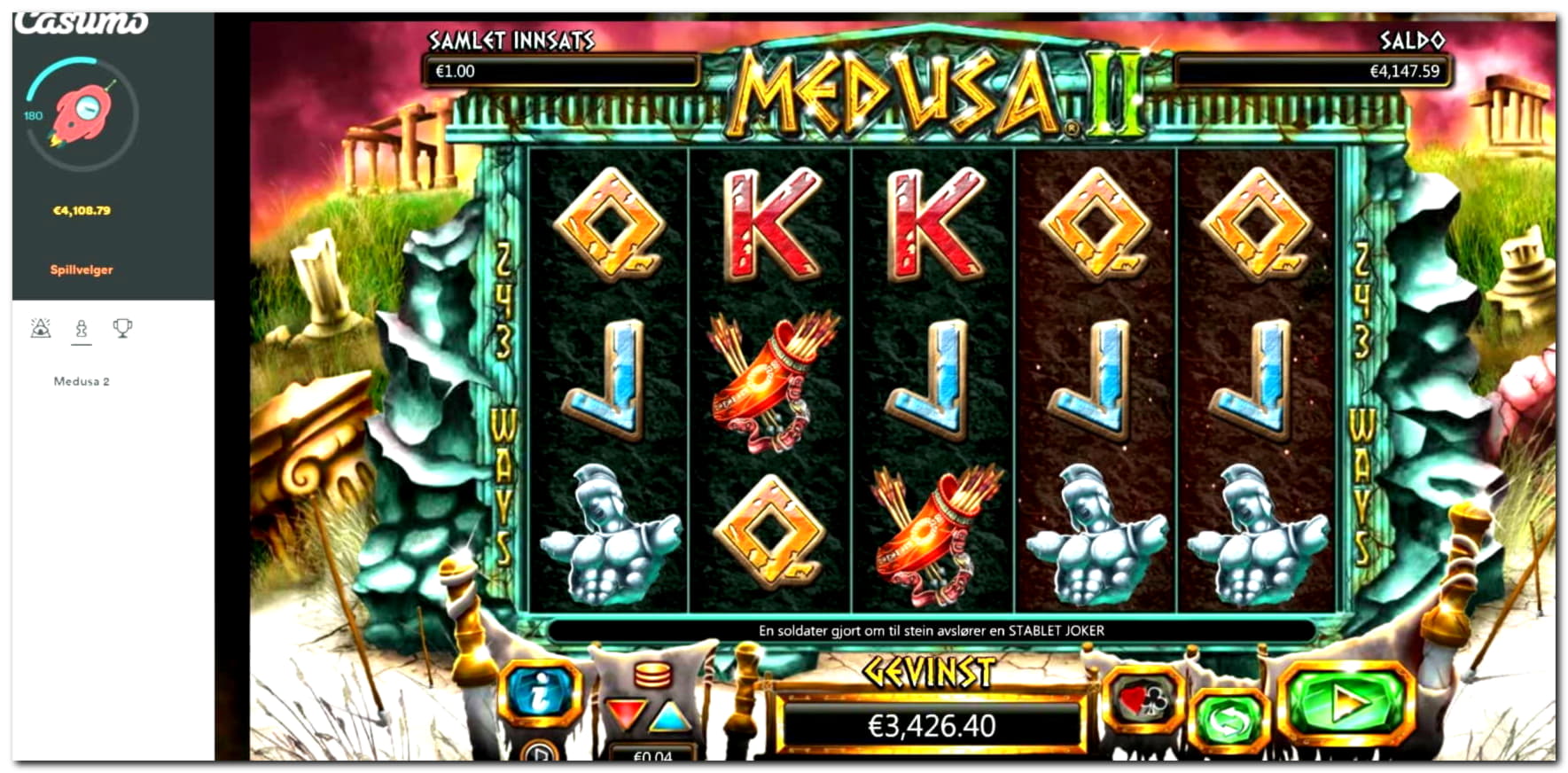 375% casino match bonus at CasiPlay Casino