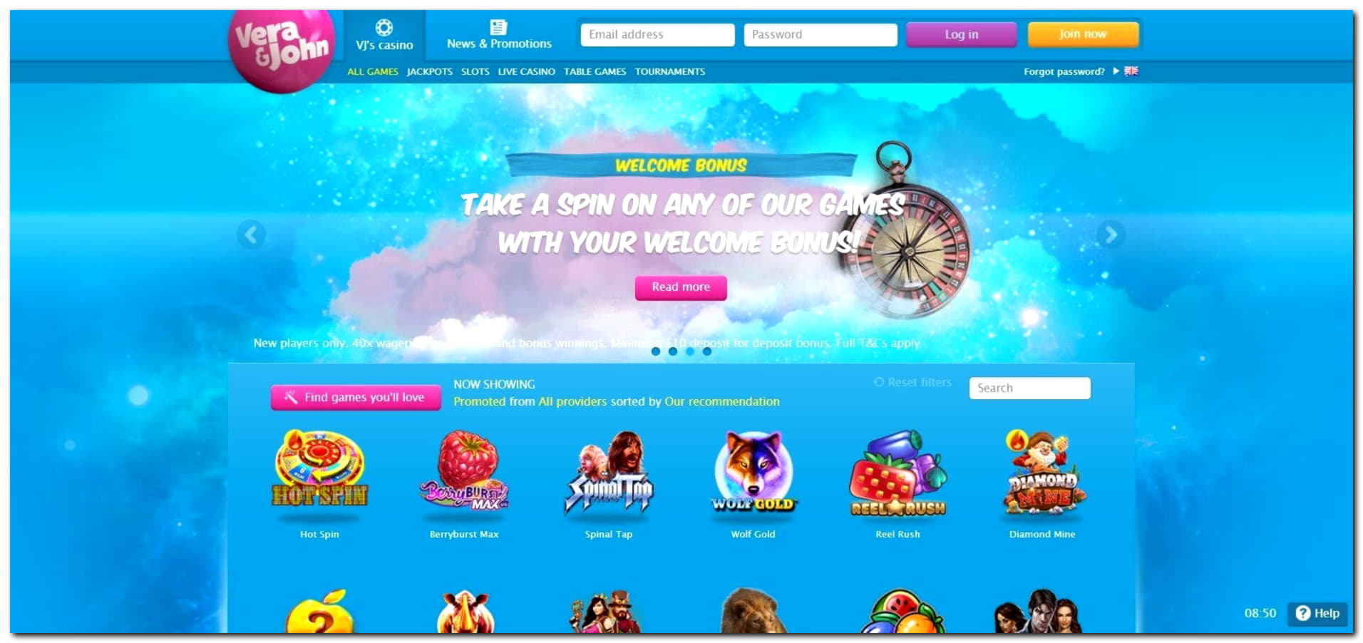 335% First deposit bonus at Yes Casino 