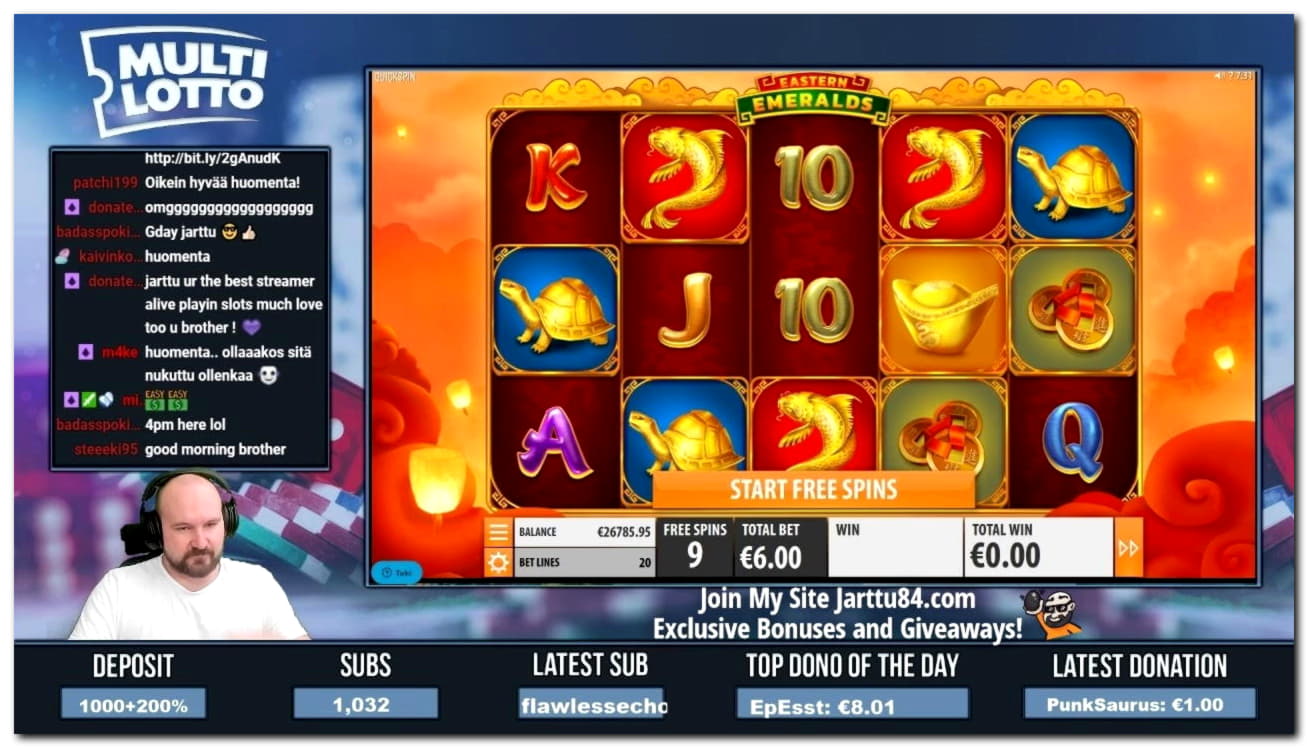 960% casino match bonus at Betway Casino