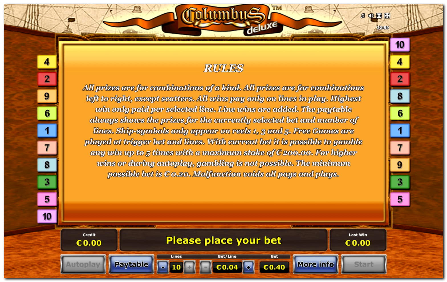 Eur 515 NO DEPOSIT at Wunderino Casino