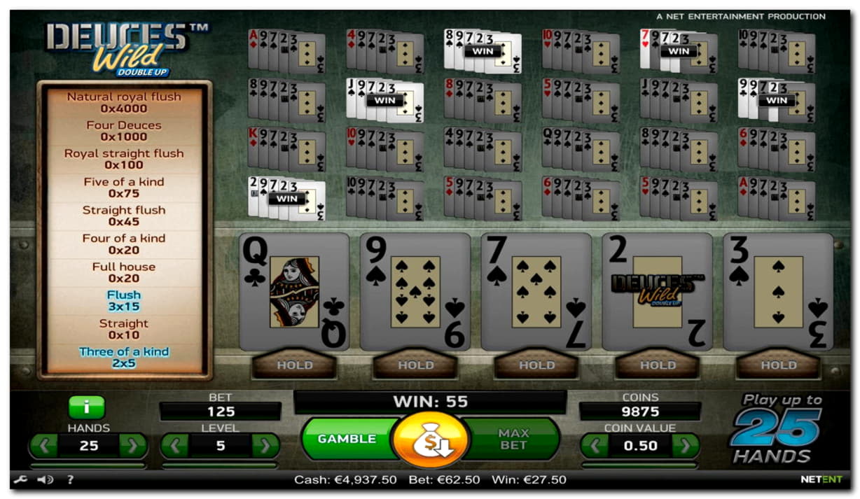 33 Free Spins no deposit casino at bWin Casino