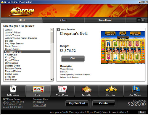 Cirrus Casino Slots