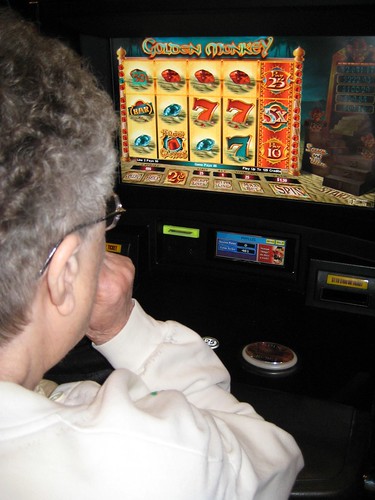 Grandma Playing The Slots