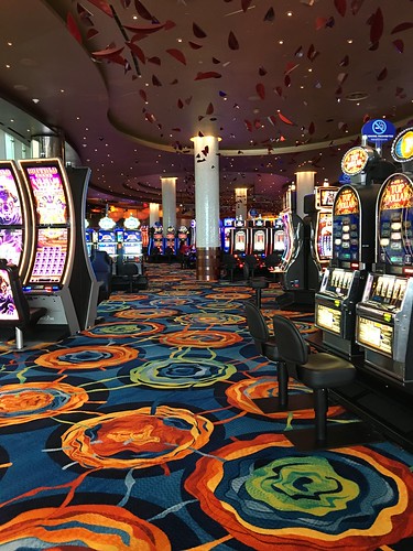 Slots near entrance of German Casino with mobiles as well as carpeting, Ocean Resort German Casino