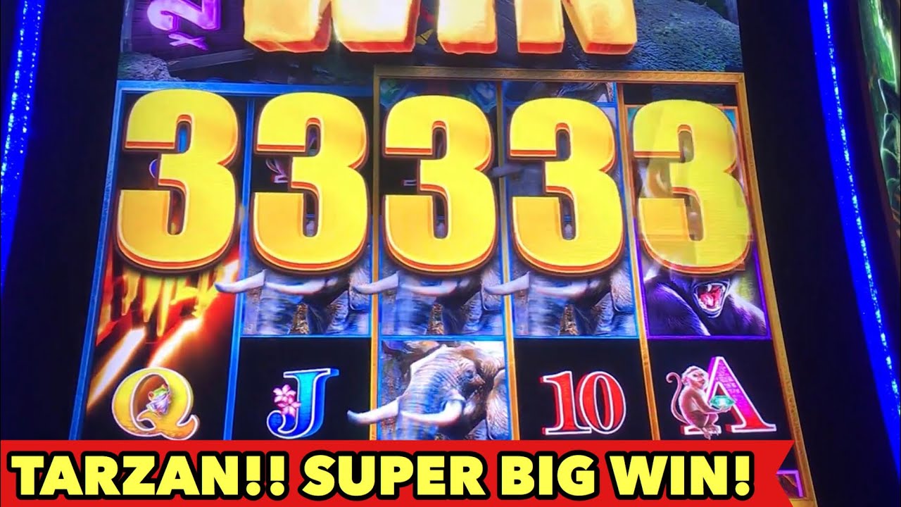 ⭐️TARZAN SUPER BIG WIN⭐️AMAZING BONUS with Retriggered! Las Vegas Aria German Casino Slot