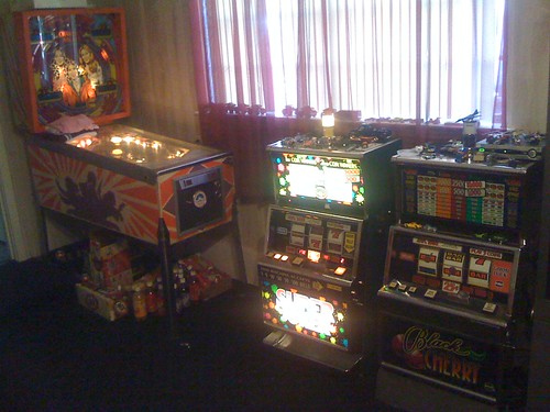 pinball and slot machines