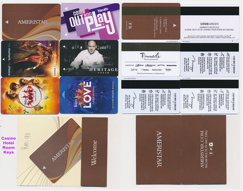 Casino-Hotel Room Key Cards - 10