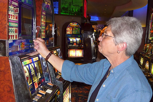 Pat at the Casino slots