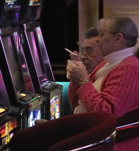 Random Slot Machine Players at the Peppermill Casino, Reno Nevada