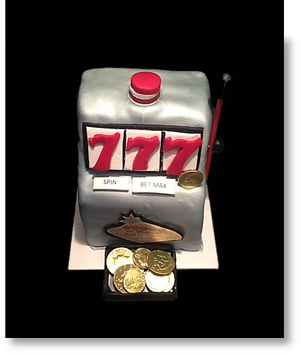 casino slot machine cake