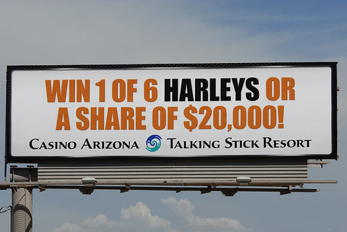 Casino Arizona / Talking Stick Resort billboard - Santan Freeway Loop 202