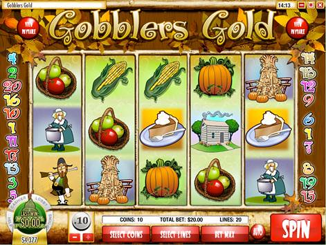 Gobblers Gold Main Game | Gobblers Gold | 5 Reel Casino Video Slots | Casino Slot Games | Online Casino | Worldwide Casino Games Online