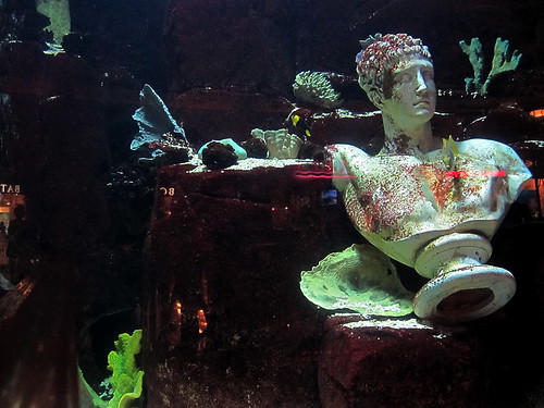 Large aquarium at Caesars Palace