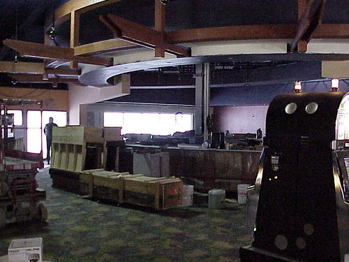Looking at the bar