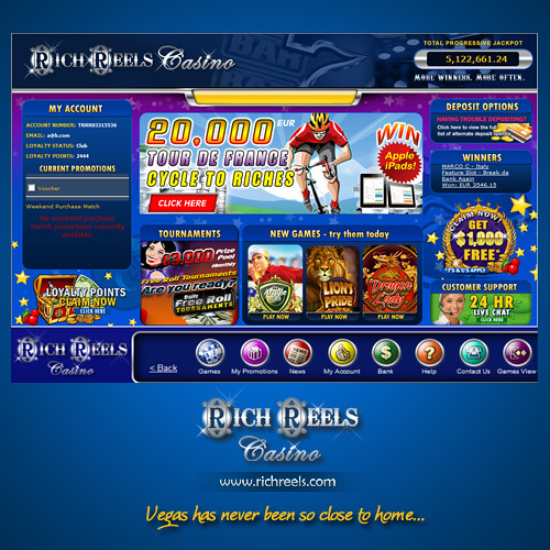 Rich Reels Online Casino Lobby