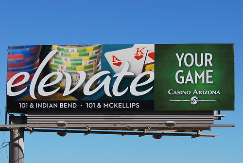 Elevate Your Game - Casino Arizona billboard - Santan Freeway Loop 202