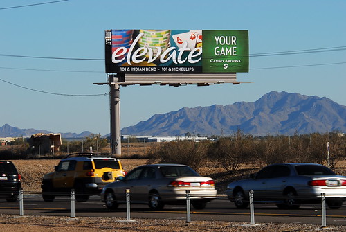 Elevate Your Game - Casino Arizona billboard - Santan Freeway Loop 202