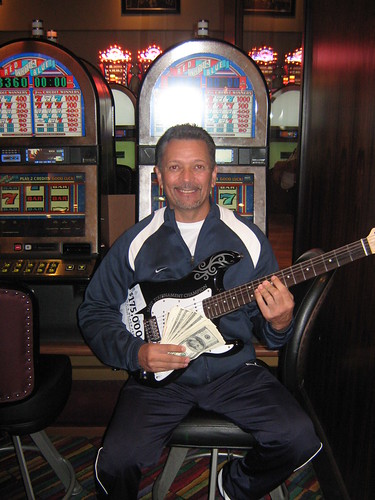 Carlos C, Slot Marathon Tournament Winner, at the Seminole Hard Rock Hotel & Casino Tampa