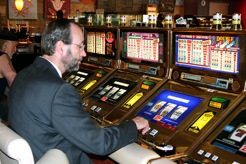 Dad gambling before the wedding