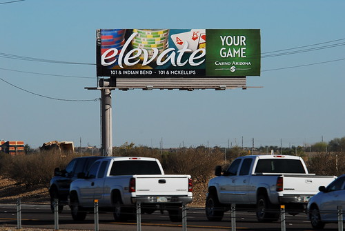 Elevate Your Game - Casino Arizona billboard - Santan Freeway Loop 202