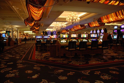 Slot Machines at Bellagio Hotel Casino, Las Vegas - Nevada