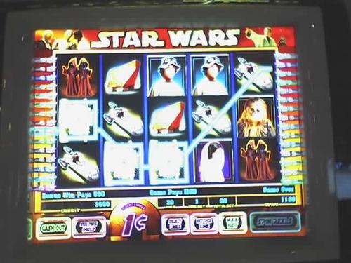 Star Wars slot machine reel screen (1999)