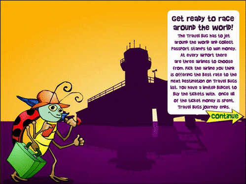 Travel Bug - Bonus Round Instruction Screen | Video Slots | Online Slots | Worldwide Casino Games Online