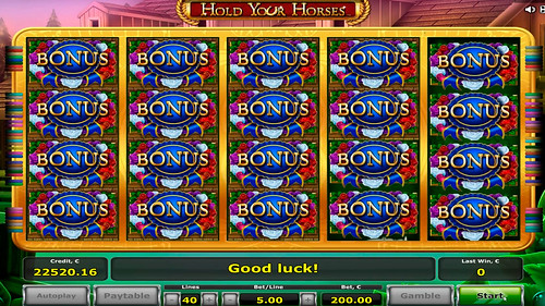 Hold Your Horses casino slot - €14800 mega big win!