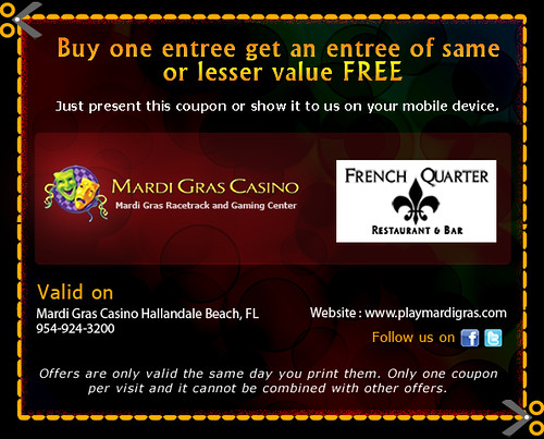 Mardi Gras Casino Florida Coupon