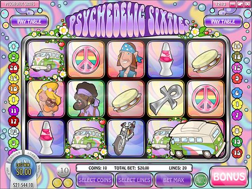 Psychedelic Sixties Bonus Round | i-Slots | Online Slots | Worldwide Casino Games Online