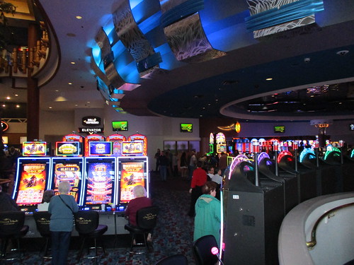 Slot machines in the casino
