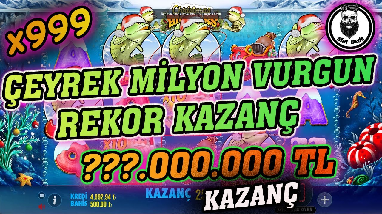 Milyon kazandık Ortalık 56 Rekor Kazanç l Christmas big bass bonanza #slot #German Casino #slotoyunları