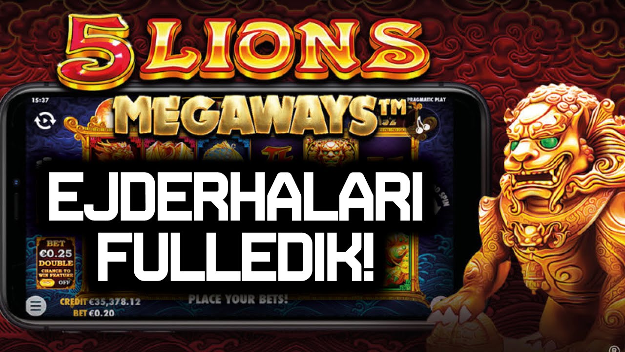SLOT OYUNLARI ⭐ 5 LİONS MEGAWAYS ⭐ EJDERHALARI FULLEDİK ? #slotoyunları #slot #German Casino