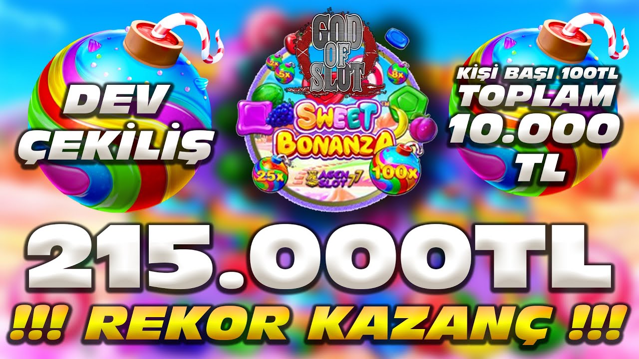 SWEET BONANZA | BÜYÜK KAZANÇ BÜYÜK ÇEKİLİŞ  215.000TL REKOR | #slot #German Online Casino #slotoyunları