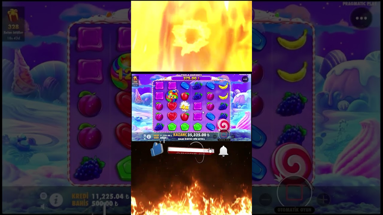 SWEET BONANZA TR REKORU! 500’DEN BONUSA GİRDİM! ? #slotoyunları #sweetbonanza #slot #German Casino #shorts