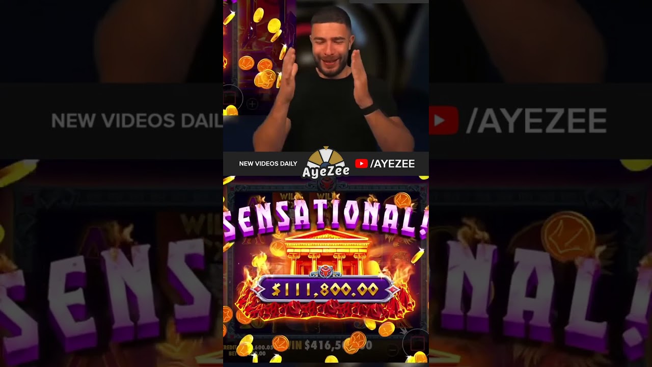 AYEZEE INCREDIBLE WIN ON ZEUS VS HADES!! #shorts